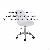 Household White Cushion Plastic Swivel Chair