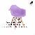 Purple Wooden Leg Plastic Armchair