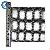 High Temp Carbonized Fiberglass Mesh Filter