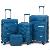 Pp Luggage Baigou Factory 3pcs Set 20 24 28 Inch Double Wheel Matching Color Trolley Luggage
