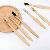 Round Tail Flat Bamboo Toothbrush