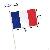 France Stick Flags