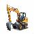 Yc160w Wheel Excavator