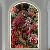 Bz28-01 Blooming Plumage Crystal Mosaic Artwork