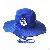 Royal Blue Bucket Hat Custom Wide Brim Blue Sun Hat