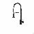 Matte Black Coil Spring Pull Down Kitchen Faucet F803402