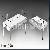 White Paint Glass Jewelry Display Case, Watch Display Cabinet, Showcase With Brand Led Light Availab