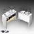 Wood Glass Countertop Jewellery Display Case Showcase Cabinet With Led Light For Jewelry Showroom
