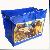 Blue Afric Animal Recycled Plastic Bag With Zipper And Handle