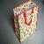 Pretty Sun Flower Reuseable Plastic Colored Bag With Red Handle