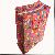 Colored Heart Red Folded Pp Woven Bag