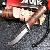 100% Hand Made Hunting Knife With Cowhide Leather Hilt