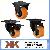 Black Light Duty Caster / Light Duty Casters