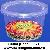 Plastic Take-away Food Container 600ml Round