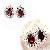 Sterling Silver Natural Garnet Earring Jewelry