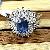 Sterling Silver Natural Sapphire Ring