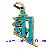 Tibetan Buddhist Turquoise And Gold Mantra Pendant