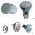 Conduit Gu10/par20/mr16/jdr/g4 Lampe Halogne. Gx53/par30