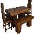 Sheesham Wood Cube Dining Set Manufacturer, Exporter And Wholesaler India
