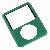 Ipod Nano 3rd Gen Front Cover Panel Silver / Green / Black / Blue