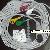 One Piece Patient Monitor Ecg Cable With 5 Leads 6pplug
