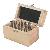 Hss End Mills In Wooden Box, 2 Flutes And 4 Flutes, 12 Pcs, Din 327 And Din 844