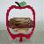 Wooden Basket Apple Shape