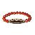 Seven Eye Tibet Dzi Bead With Red Coral Beads Bracelets