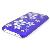 Hard Plastic Back Case With Transparent Flower Pattern For Apple Iphone 3gs Iphone 3g Indigo