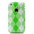 Lattice Pattern Texture Plastic Back Case For Apple Iphone Green