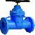 Din 3202 F5 Cast Iron Flange Resilient Seat Gate Valve