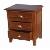 Bedside Mahogany 3 Drawers