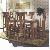 Java Antique Dining Set Made From Solid Mahogany Wood