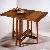 Table With 6 Legs Made From Solid Mahogany