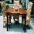 Ar Set-007, Queen Woven Dining Set Made From Water Hyacinth And Mahogany Table