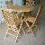 Teak Outdoor Furniture Java Round Folding Set