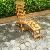 Bali Teak Decking Horizontal Slats Steamer Chair.indonesia.garden, Patio, Outdoor Furniture