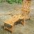 Decking Chair With Wheels. Steamer Five Position.made From Selected Teak