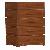 Minimalist Chest 5 Drawers Cabinet For Indoor Furniture Made From Mahogany