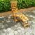 Teak Bali Steamer Chair With Horizontal Slats