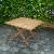 Teak Slat Small Picnic Table. Folding For Garden, Home And Hotel.