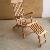 Teak Straight Dorset Chair. Five Position.swimmning Pool, Beach And Garden