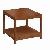 As-001. Center Coffee Table Mahogany Wood Square