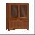 As-006. Vitrine Armoire Aparador 2 Drawers Glass Doors Minimalist Mahogany Indoor Furniture Cabinet