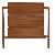 Y-027 Minimalist Headboard Mahogany Teak Indoor Furniture