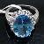 Sell Blue Topaz Gem Sterling Silver Ring Ruby Jade Item No Y00082129