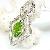 Sterling Silver Gemstone Jewelry, Wholesale 925silver Natrual Gemstone Olivine Pendant