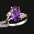 Factory For 925 Silver Natural Amethyst Ring, Item #j070974z, Ruby / Jade / Garnet / Sapphire Ring
