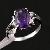 Factory For Sterling Silver Natural Amethyst Ring, Olivine Bracelet, Sapphire Jewelry Set, Blue Topa