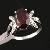 Sell 925 Silver Natural Garnet Ring, Sapphire Earring, Olivine Necklace, Blue Topaz Bracelet